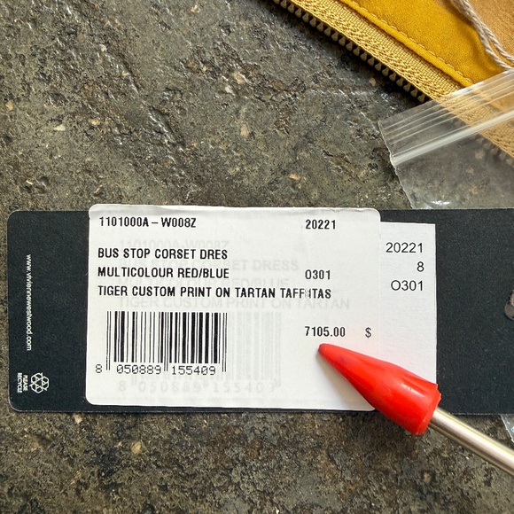 Vivienne Westwood 7,105$ !!! 2022 Andreas Kronthaler Silk Bus Stop Dress - Picture 8 of 16